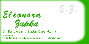 eleonora zupka business card
